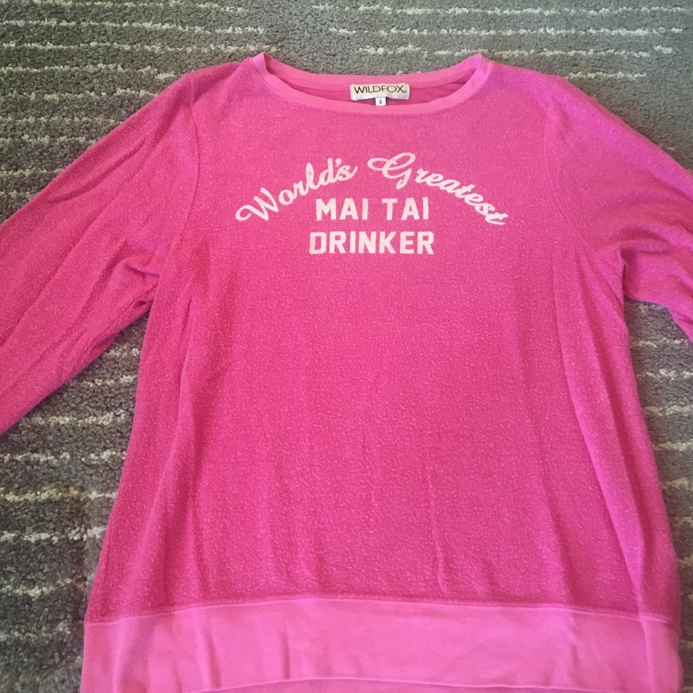 PInk Wildfox baggy beach jumper